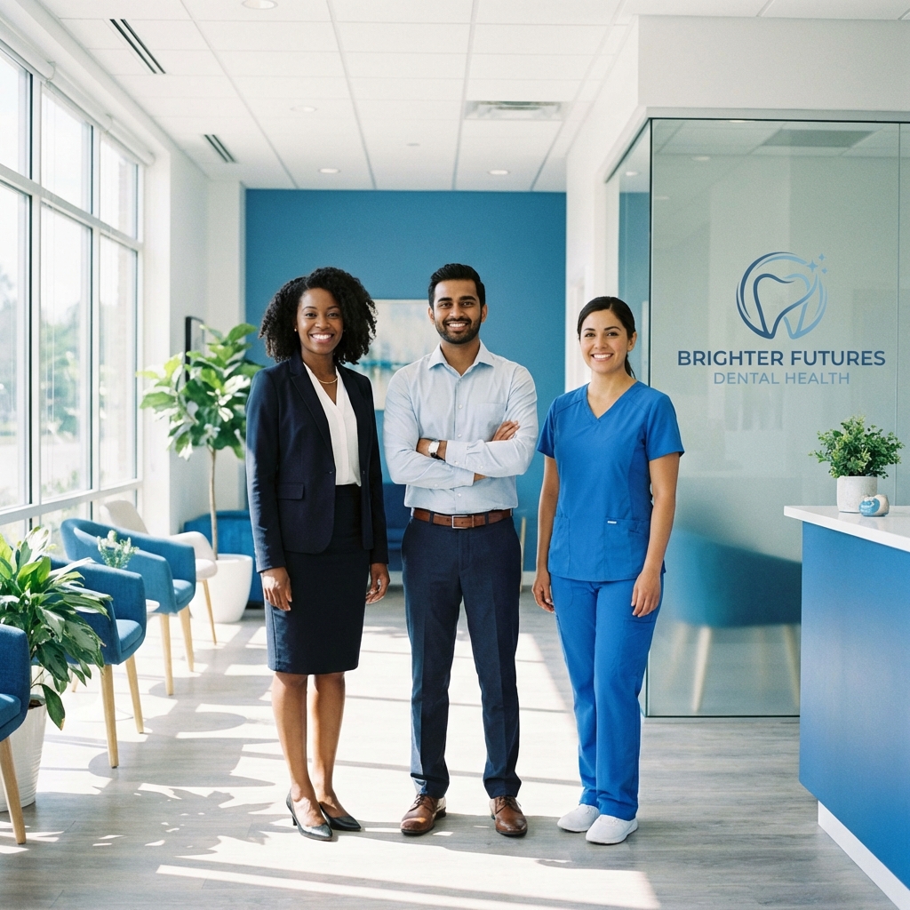 Profissionais sorrindo